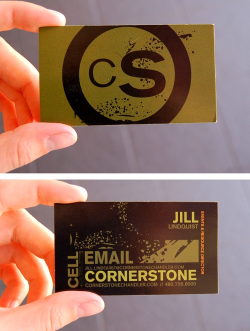 cornerstone business cards